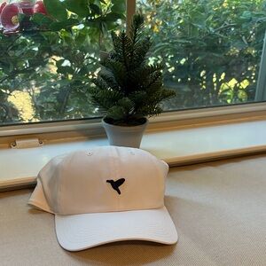 Birddogs White Cap with Black and Red Accents